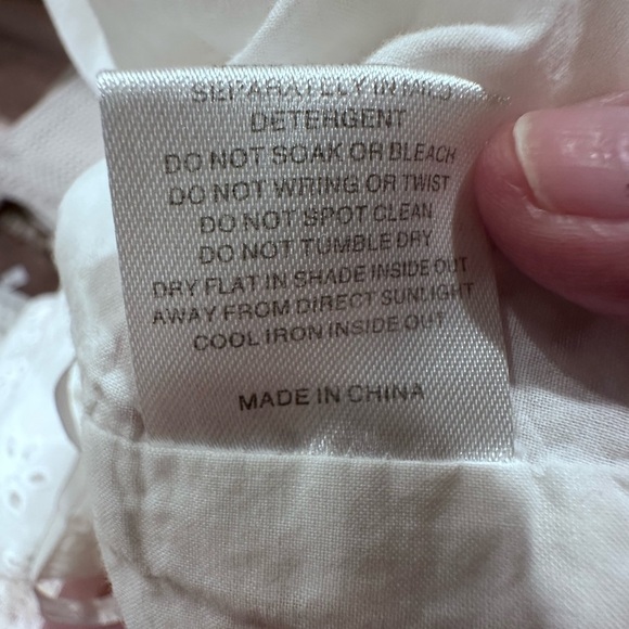 SABO SKIRT WOMENS White Eyelet Wrap Top SMALL - Picture 7 of 7